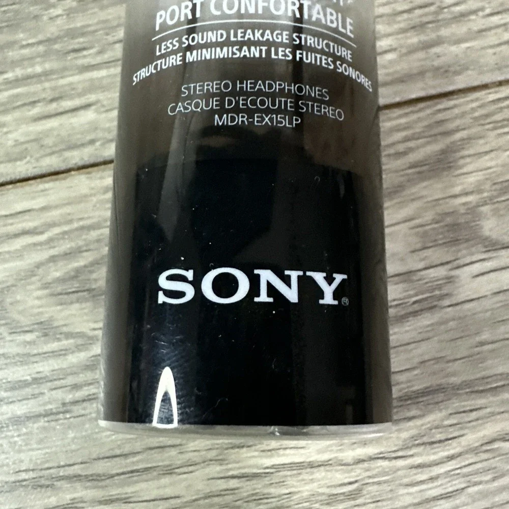 Sony MDR-EX15LP Wired In-Ear Headphones Black New Comfortable Fit Stereo Earbuds